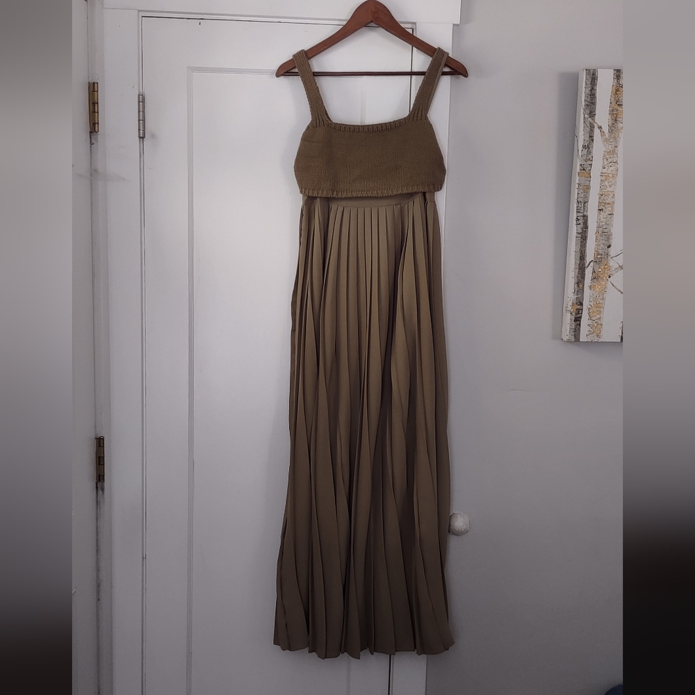 Anthropologie Mare Mare Pleated Knit Top Maxi Dress - Picture 12 of 14